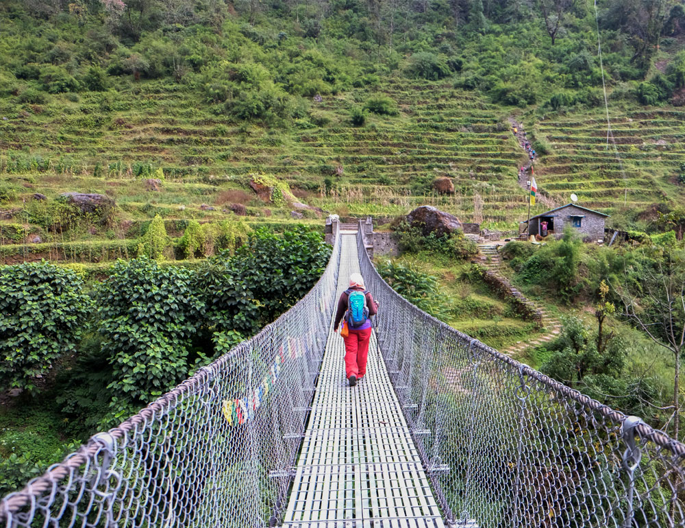 Bridge of Annapurna Base Camp trek