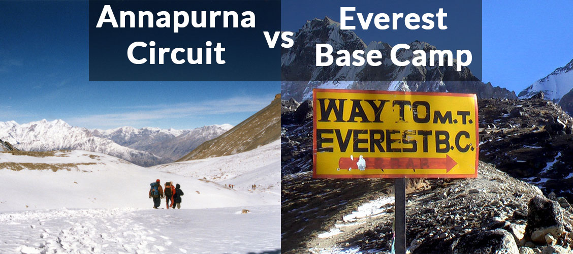 annapurna circuit vs everest base camp trek