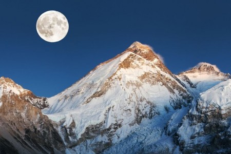 Mount Everest night view