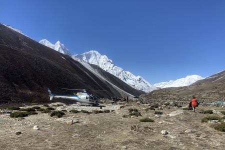 Helicopter in Everest Region