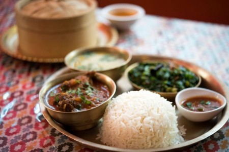 Food around upper mustang trek