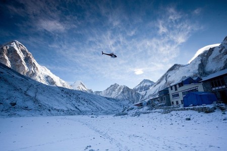 Helicopter in Himalayan Region