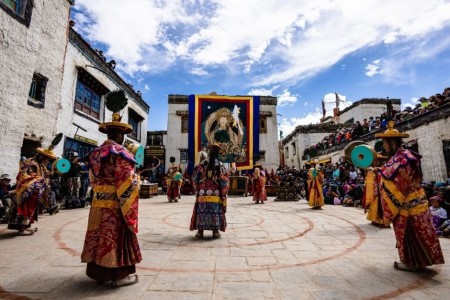 celebration of Tiji festival in Upper Mustang